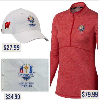Ryder Cup | Whistling Straits apparel | Price tag